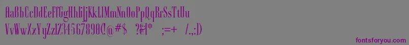 Шрифт Ayres – фиолетовые шрифты на сером фоне