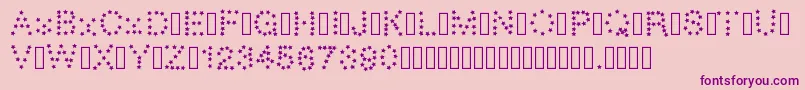 Gaellestar Font – Purple Fonts on Pink Background