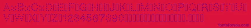 Gaellestar Font – Purple Fonts on Red Background