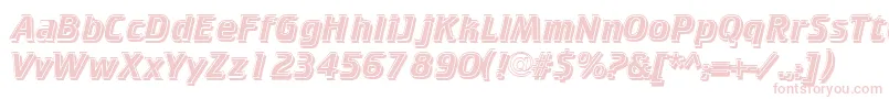 Шрифт CricketinlineshadowNormal – розовые шрифты на белом фоне
