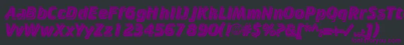 Шрифт CricketinlineshadowNormal – фиолетовые шрифты на чёрном фоне