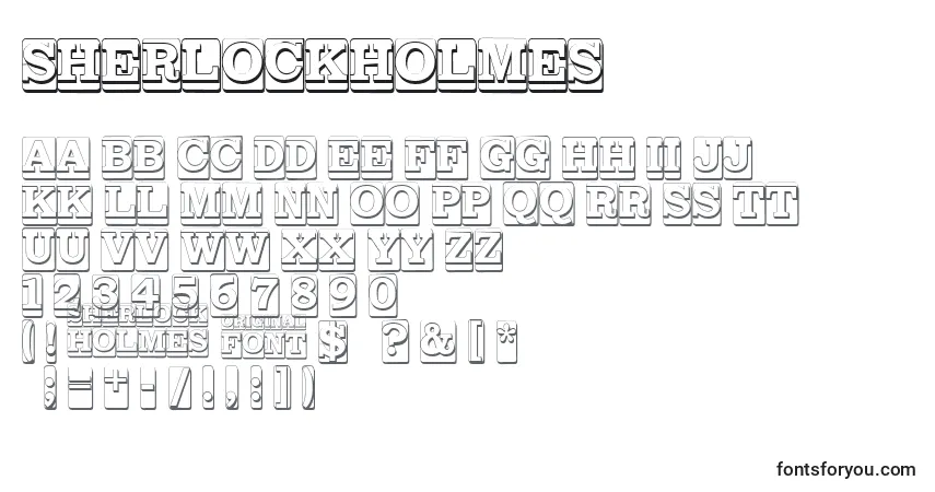 SherlockHolmes font – alphabet, numbers, special characters