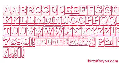 SherlockHolmes font – Red Fonts