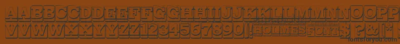 SherlockHolmes Font – Black Fonts on Brown Background
