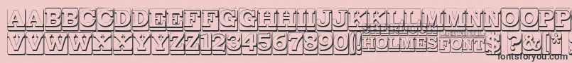 SherlockHolmes Font – Black Fonts on Pink Background