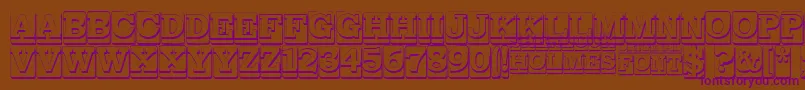 SherlockHolmes Font – Purple Fonts on Brown Background