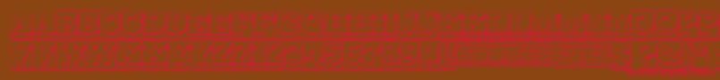 SherlockHolmes Font – Red Fonts on Brown Background