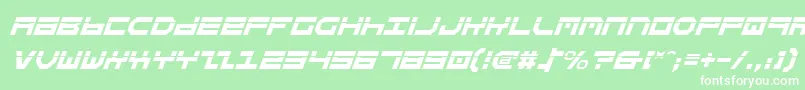 Stuntv2li Font – White Fonts on Green Background