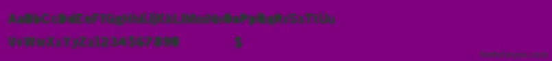Doubleshadow-fontti – mustat fontit violetilla taustalla