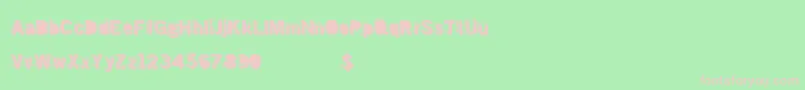 Doubleshadow Font – Pink Fonts on Green Background