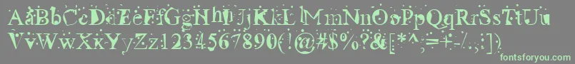 RadioactiveRoman Font – Green Fonts on Gray Background