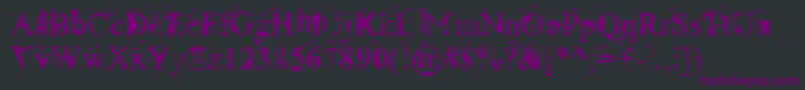 RadioactiveRoman Font – Purple Fonts on Black Background
