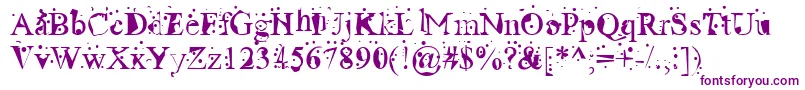 RadioactiveRoman Font – Purple Fonts on White Background