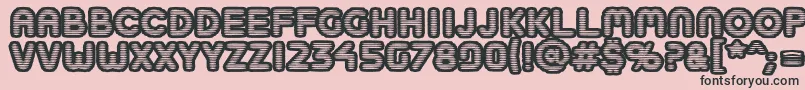 Boobtoobopen Font – Black Fonts on Pink Background
