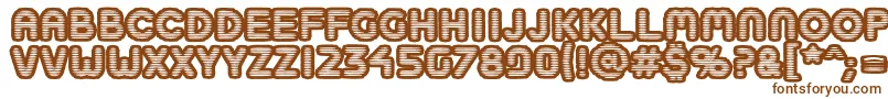 Boobtoobopen Font – Brown Fonts on White Background
