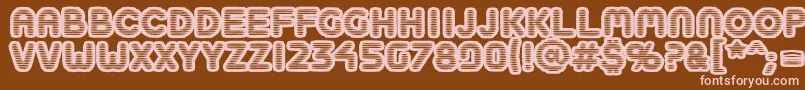 Boobtoobopen Font – Pink Fonts on Brown Background