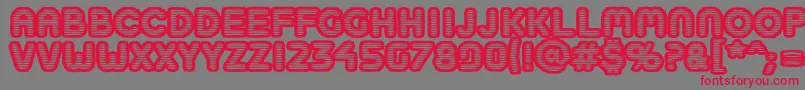 Boobtoobopen Font – Red Fonts on Gray Background