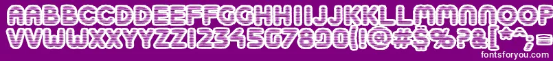 Boobtoobopen Font – White Fonts on Purple Background