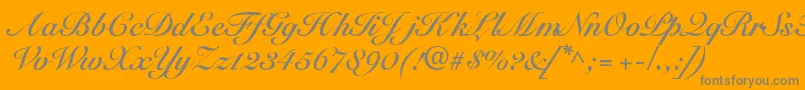 SnellbounddbBold Font – Gray Fonts on Orange Background