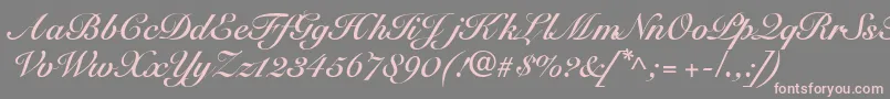 SnellbounddbBold-Schriftart – Rosa Schriften auf grauem Hintergrund