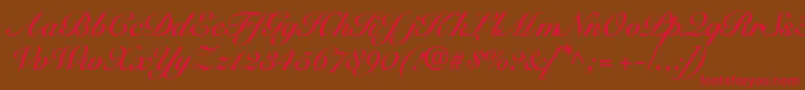 SnellbounddbBold Font – Red Fonts on Brown Background