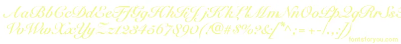 SnellbounddbBold Font – Yellow Fonts on White Background