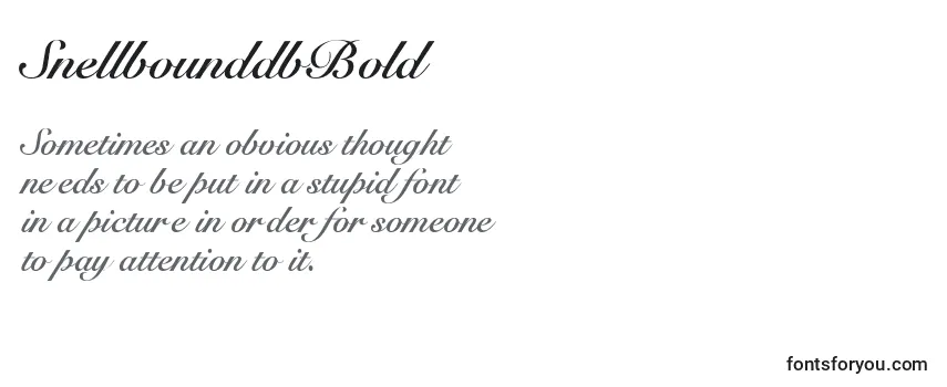 SnellbounddbBold-fontti