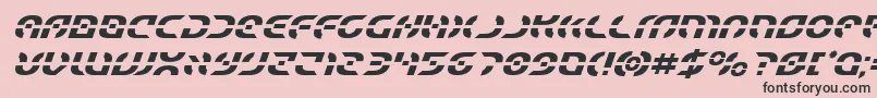 Starfighterital Font – Black Fonts on Pink Background