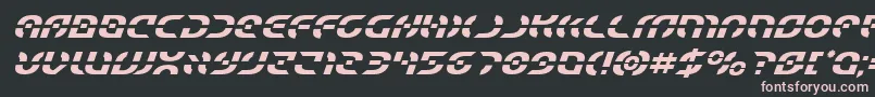 Starfighterital Font – Pink Fonts on Black Background