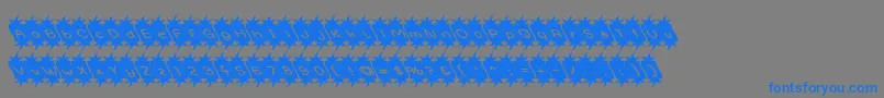 Optimisticpessimist Font – Blue Fonts on Gray Background
