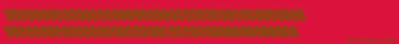 Optimisticpessimist Font – Brown Fonts on Red Background