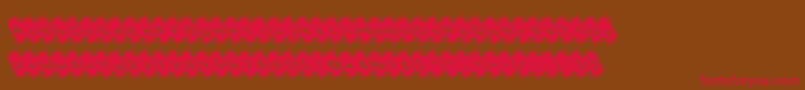 Optimisticpessimist Font – Red Fonts on Brown Background
