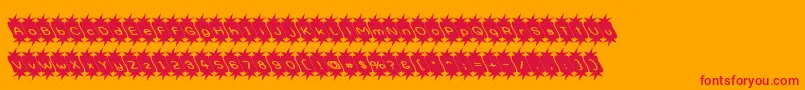Optimisticpessimist Font – Red Fonts on Orange Background
