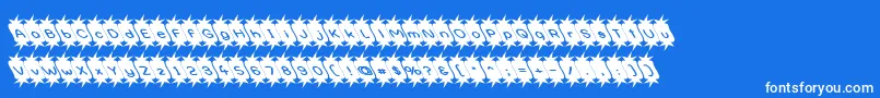フォントOptimisticpessimist – 青い背景に白い文字