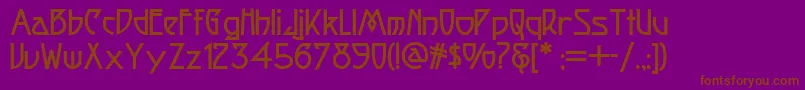 Fortune Font – Brown Fonts on Purple Background