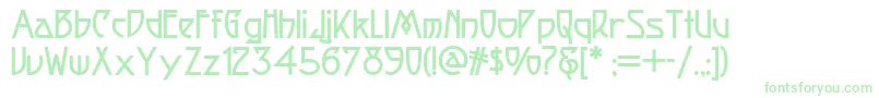 Fortune Font – Green Fonts on White Background