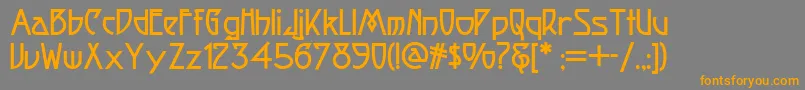 Подробнее о шрифте Fortune Шрифт Fortune – оранжевые шрифты на сером фоне