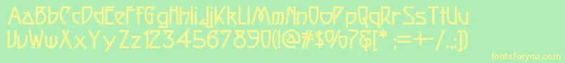 fuente Fortune – Fuentes Amarillas Sobre Fondo Verde