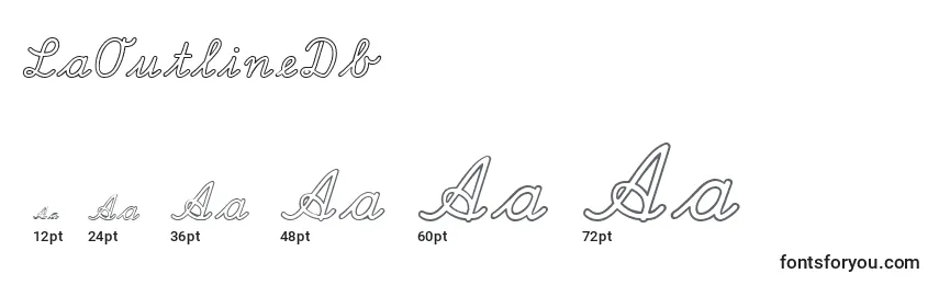 LaOutlineDb Font Sizes