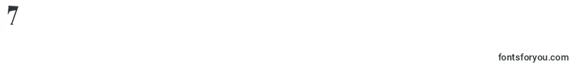 ThePlain Font – Fonts for Digit 7