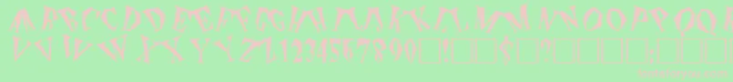 ThePlain Font – Pink Fonts on Green Background