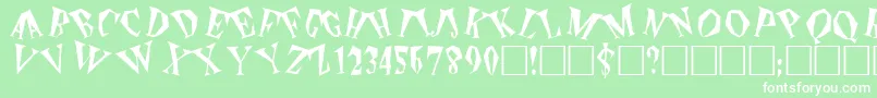 ThePlain Font – White Fonts on Green Background