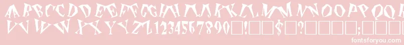 ThePlain Font – White Fonts on Pink Background