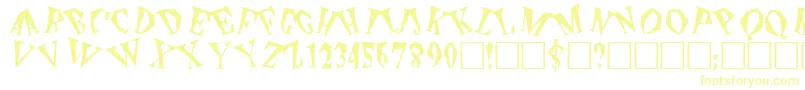 ThePlain-Schriftart – Gelbe Schriften