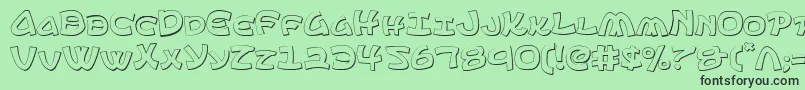 Ephesian ffy Font – Black Fonts on Green Background