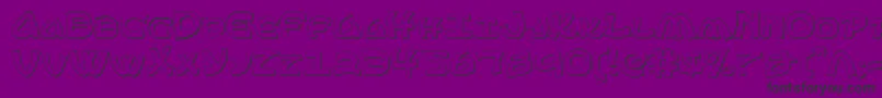 フォントEphesian ffy – 紫の背景に黒い文字