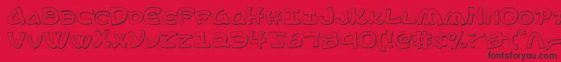 Ephesian ffy Font – Black Fonts on Red Background