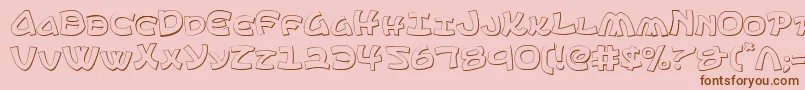 Ephesian ffy Font – Brown Fonts on Pink Background