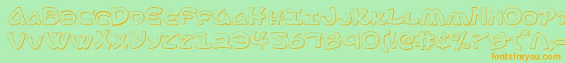 fuente Ephesian ffy – Fuentes Naranjas Sobre Fondo Verde