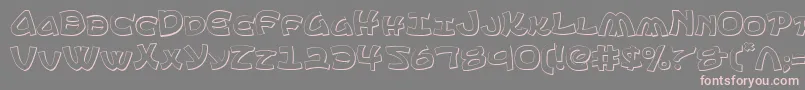Ephesian ffy-Schriftart – Rosa Schriften auf grauem Hintergrund